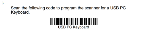 manhattan barcode scanner configuration