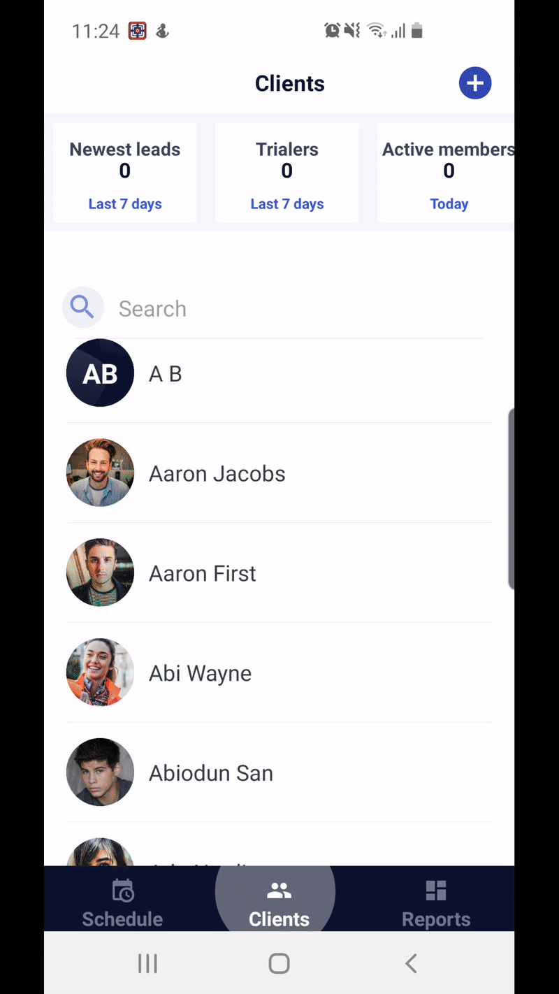 Glofox Pro - Create New LCient - Clients tab.gif